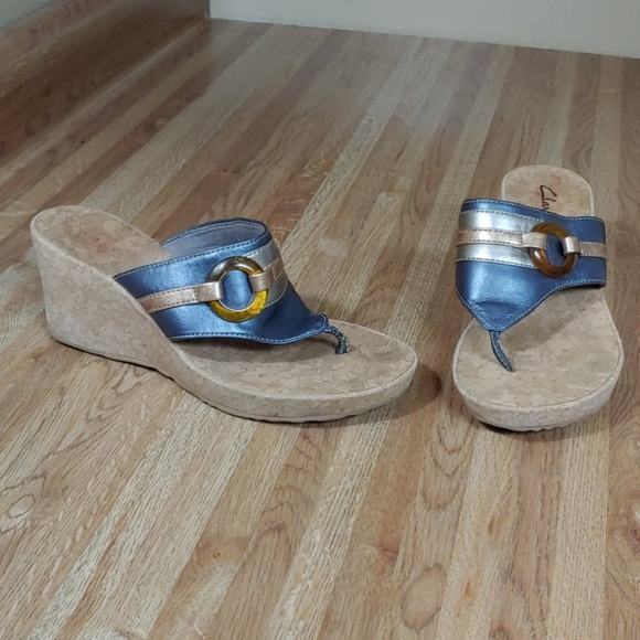 Clarks Anchor Yacht Cork Sandals 8M - Picture 1 of 12